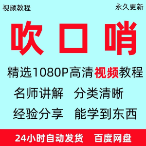 吹口哨视频教程全套从入门到精通方法技巧培训学习在线课程全套-三合淘宝虚拟仓