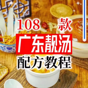 【拍下即送】108种广东靓汤视频教程100+广府靓汤商用技术实体店-三合淘宝虚拟仓