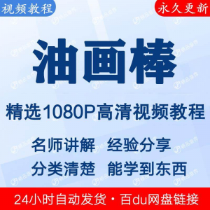 油画棒视频教程新手自学零基础入门精通教学课程全集-三合淘宝虚拟仓