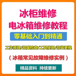 电冰柜冰箱维修教程主板修理原理检修技术教学视频维修实例资料-三合淘宝虚拟仓