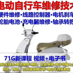 电动车维修视频自学教程零基础学习常见故障保养技术案例讲解大全-三合淘宝虚拟仓