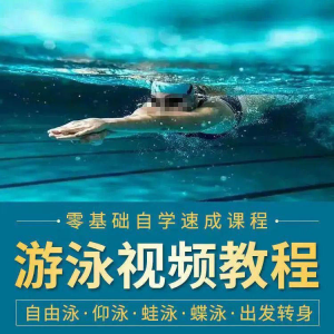 游泳教程零基础新手自学蛙泳蝶泳仰泳自由泳技巧视频教学培训…-三合淘宝虚拟仓