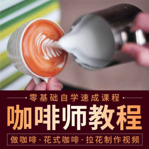 咖啡师视频教程自学拉花技术方法制作技巧开店配方培训教学课程-三合淘宝虚拟仓