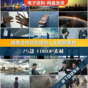 商务合作共赢洽谈企业团队公司开会成功人士签字握手宣传影片素材-三合淘宝虚拟仓