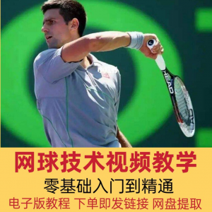 网球技术教程视频基本动作分解教学零基础入门自学到精通电子版课-三合淘宝虚拟仓