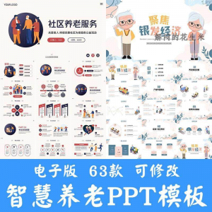 智慧养老ppt模板社区养老院服务宣传开题答辩商业计划书方案素材-三合淘宝虚拟仓