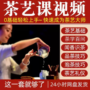 自学泡茶师品茶茶艺茶道视频教程零基础新手入门全套培训教学课程-三合淘宝虚拟仓