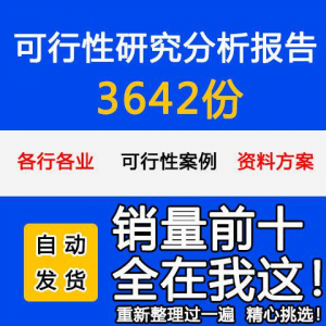 项目可行性研究分析报告案例品牌融资投资研究资料方案大全模板-三合淘宝虚拟仓